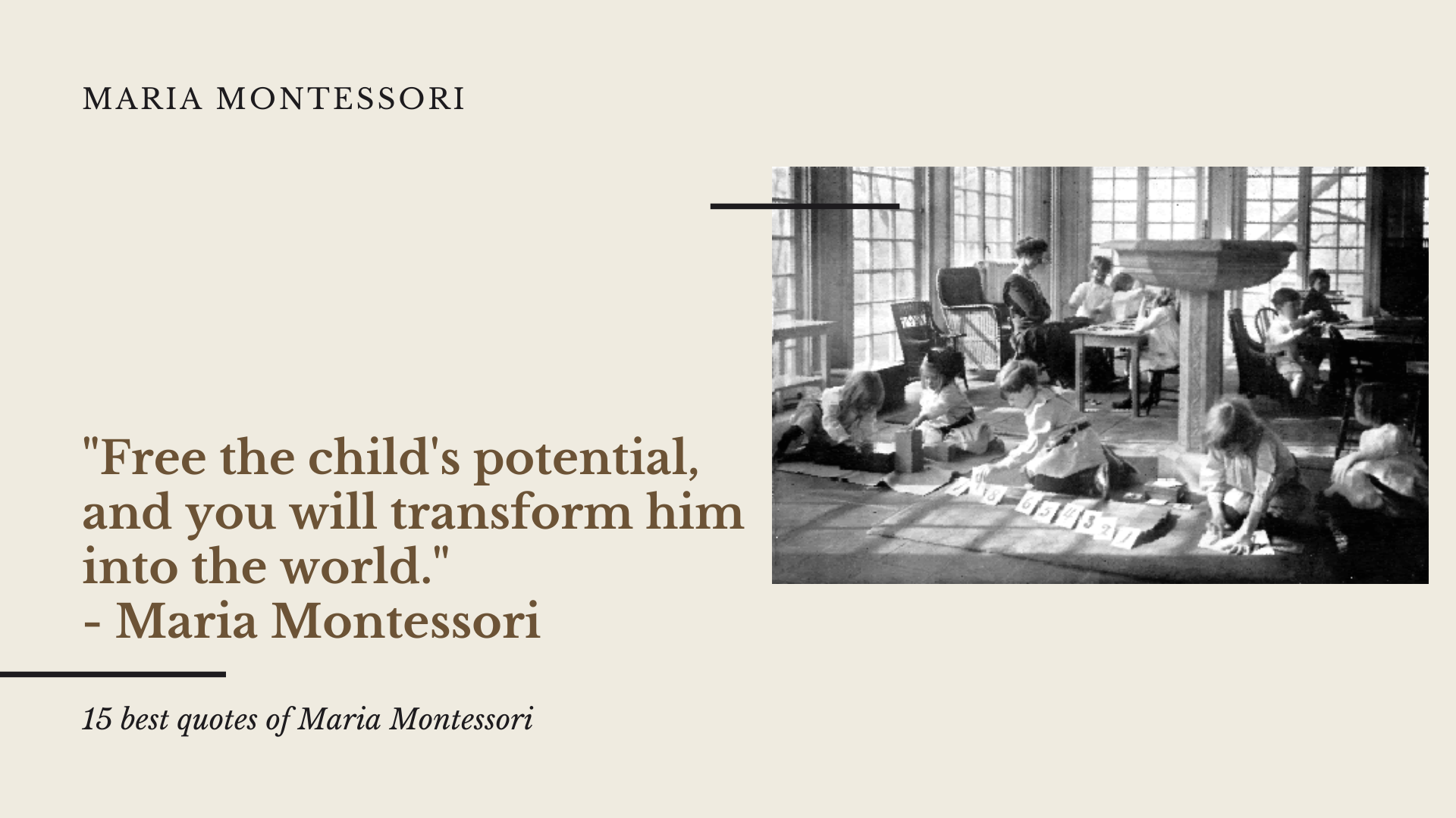 Maria Montessori quotes